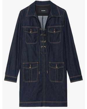 Zadig & Voltaire Robe Remacha Denim - Blue