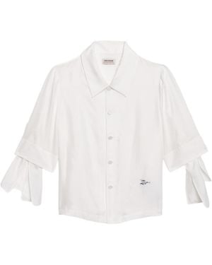 Zadig & Voltaire Telmy Shirt 100% Silk - White