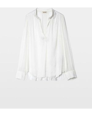 Zadig & Voltaire Tink Satin Blouse - White