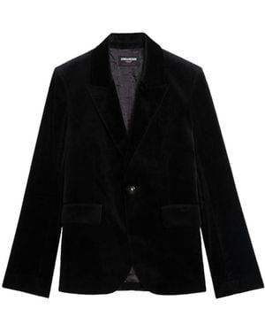 Zadig & Voltaire Vavy Velvet Blazer - Black