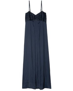 Zadig & Voltaire Rippie Satin Dress - Blue