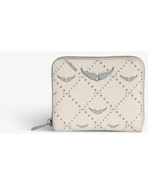 Zadig & Voltaire Cartera Mini Zv Monogram - Blanco
