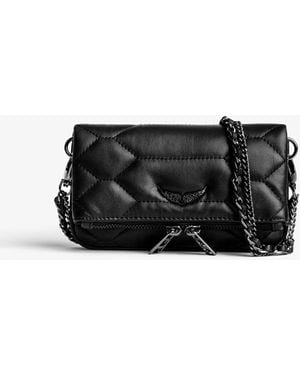 Zadig & Voltaire Pochette Rock Nano Matelassée Black - Noir