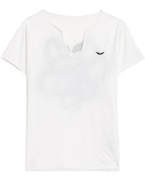 Zadig & Voltaire Henley T-Shirt - White