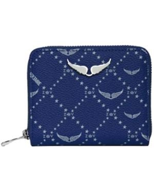 Zadig & Voltaire Mini Zv Monogram Purse - Blue