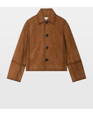 Zadig & Voltaire Lessa Suede Leather Jacket - Brown