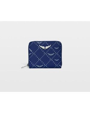 Zadig & Voltaire Mini Zv Monogram Purse - Blue