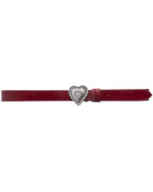 Zadig & Voltaire Belt Santa Fe Crush 30Mm - Red