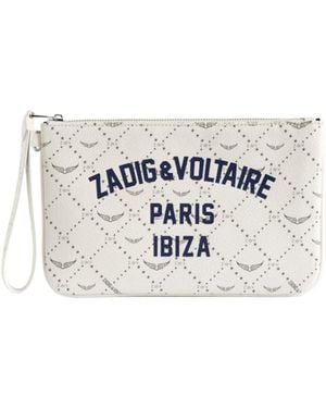 Zadig & Voltaire Z Pouch Resort Ibiza Clutch - White