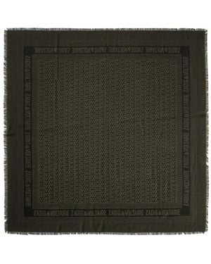 Zadig & Voltaire Zv Initiale Glenn Scarf - Green