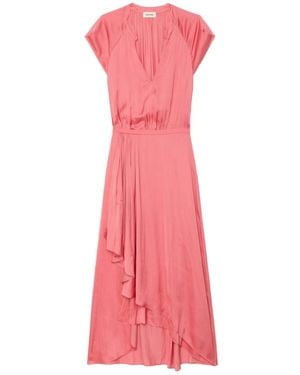Zadig & Voltaire Randall Satin Dress - Pink