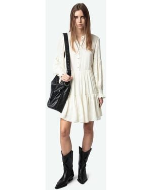 Zadig & Voltaire Randy Satin Dress - White