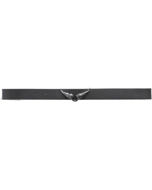 Zadig & Voltaire Belt Rock Reversible Vintage 30Mm - Grey