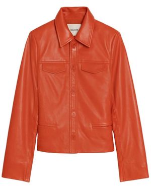 Zadig & Voltaire Jacket Liam Leather - Orange