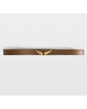 Zadig & Voltaire Rock Reversible 30Mm Belt - White