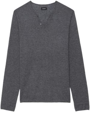 Zadig & Voltaire Monastir Jumper 100% Cashmere - Blue