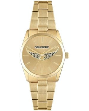 Zadig & Voltaire Fusion Gold Wings Watch - Metallic