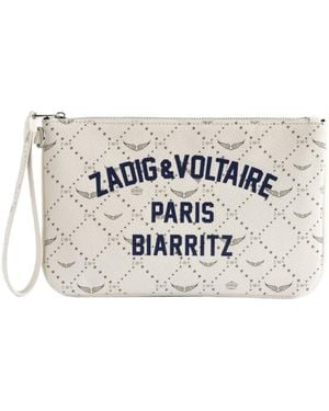 Zadig & Voltaire Z Pouch Resort Biarritz Clutch - White