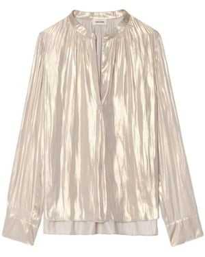 Zadig & Voltaire Blouse Tink Satin - Natural