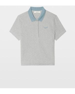 Zadig & Voltaire Mirta Polo T-Shirt - Blue