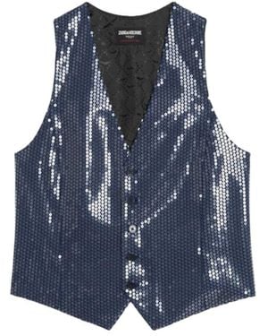 Zadig & Voltaire Emaux Waistcoat - Blue