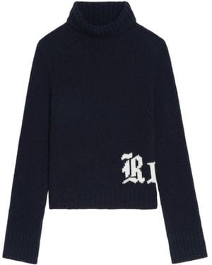 Zadig & Voltaire Nalma Jumper 100% Merino Wool - Blue