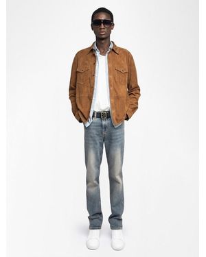 Zadig & Voltaire Sergy Suede Shirt - White