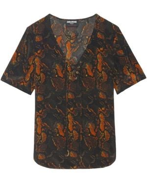 Zadig & Voltaire Terzo Top 100% Silk - Black