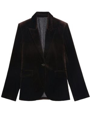 Zadig & Voltaire Vavy Velvet Blazer - Black