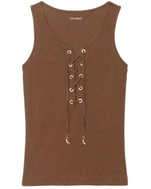 Zadig & Voltaire Sleeveless Top Ana - Brown