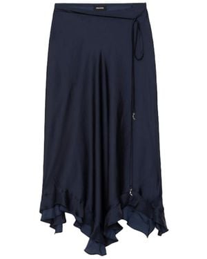 Zadig & Voltaire Jeto Satin Skirt - Blue