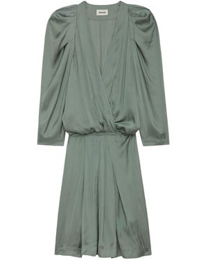 Zadig & Voltaire Dress Ruz Satin - Green