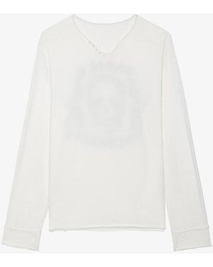 Zadig & Voltaire Henley Monastir T-Shirt - White