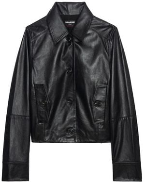 Zadig & Voltaire Liston 100% Leather Jacket - Black