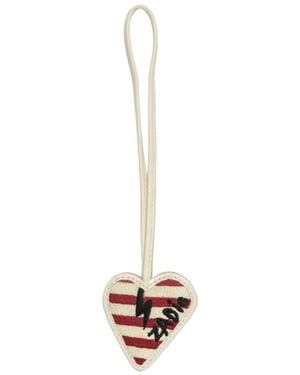 Zadig & Voltaire Flash Heart Keyring - White