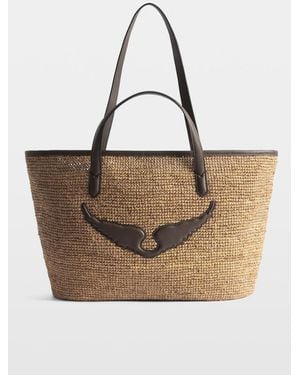 Zadig & Voltaire Wings Basket Bag - White