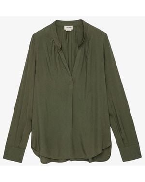 Zadig & Voltaire Tink Satin Tunic - Green