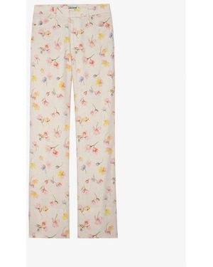 Zadig & Voltaire Pistol Linen Pants - Natural