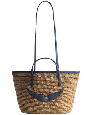 Zadig & Voltaire Mini Wings Basket Bag - White