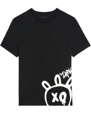 Zadig & Voltaire T-shirt stockly - Bleu