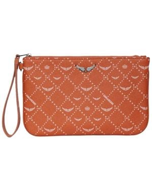Zadig & Voltaire Z Pouch Monogram Clutch - Orange
