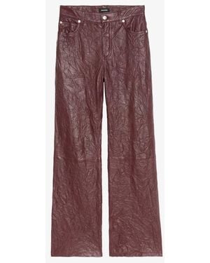 Zadig & Voltaire Evy Leather Pants - Purple