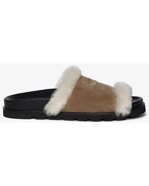 Zadig & Voltaire Teddy Shearling Mules - White