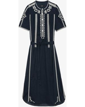 Zadig & Voltaire Robe rigy - Bleu