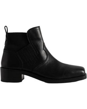 Zadig & Voltaire Botas Igata De Piel De Vaca Suave - Negro