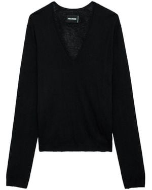 Zadig & Voltaire Rivy Jumper 100% Cashmere - Black