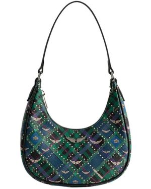 Zadig & Voltaire Z Night Out Punk Check Bag - Green