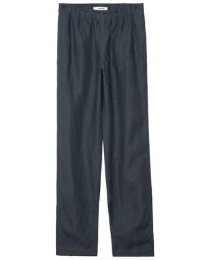 Zadig & Voltaire Pix Trousers 100% Linen - Blue
