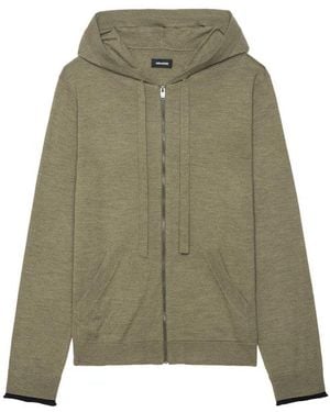 Zadig & Voltaire Cardigan Clash 100% Merinowolle - Grün