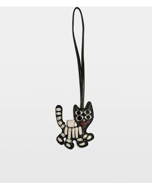 Zadig & Voltaire Tiger Keyring Key Ring - White